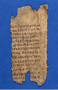 L0005847EA Papyrus text: fragment of Hippocratic oath. Credit: Wellcome Library, London. Wellcome Images images@wellcome.ac.uk http://wellcomeimages.org Papyrus text: fragment of Hippocratic oath: verso, showing oath. 3rd century MS. 5754 Oxyrhynchus Papyrus 2547 Published: - Copyrighted work available under Creative Commons Attribution only licence CC BY 4.0 http://creativecommons.org/licenses/by/4.0/